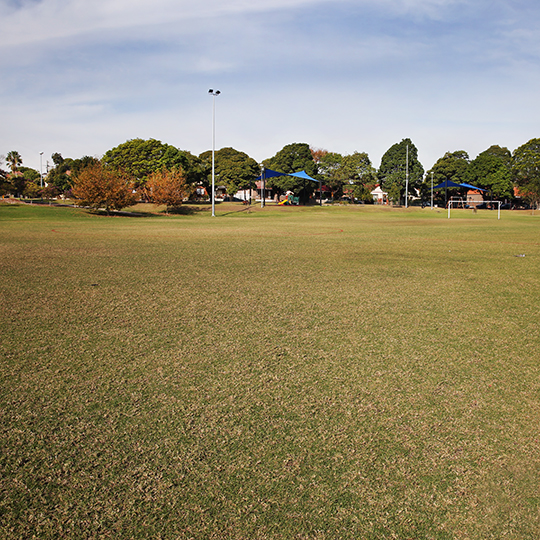  Algie Park soccer field and view of playground